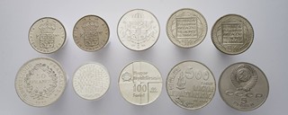 SOUBOR 10 MINCÍ (AG, BILLON, CUNI)