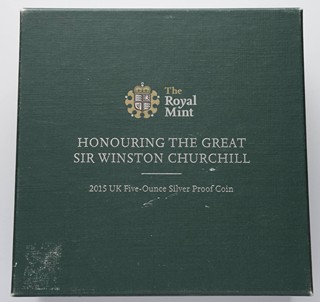 STŘÍBRNÁ MINCE K 50. VÝROČÍ ÚMRTÍ SIRA WINSTONA CHURCHILLA