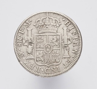 STŘÍBRNÁ OBĚŽNÁ MINCE 8 REALES