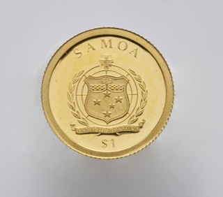 ZLATÁ MINCE 1 DOLAR SAMOA MIKULÁŠ KOPERNÍK