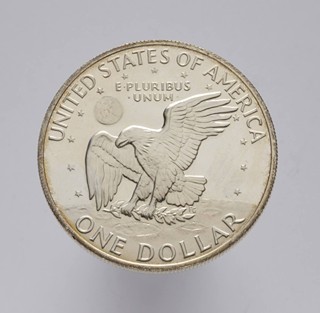 STŘÍBRNÁ PAMĚTNÍ MINCE 1 DOLLAR "EISENHOWER"