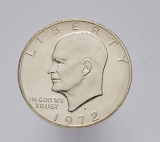 STŘÍBRNÁ PAMĚTNÍ MINCE 1 DOLLAR "EISENHOWER"