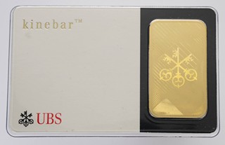 INVESTIČNÍ ZLATÝ SLITEK UBS KINEBAR