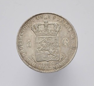 STŘÍBRNÁ MINCE 1 GULDEN