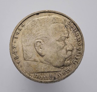 STŘÍBRNÁ 5MARKA PAUL VON HINDENBURG