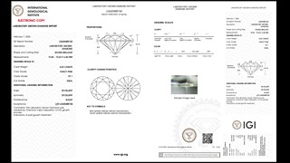 Certifikovaný laboratorní diamant 