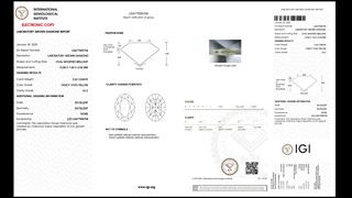 Certifikovaný laboratorní diamant