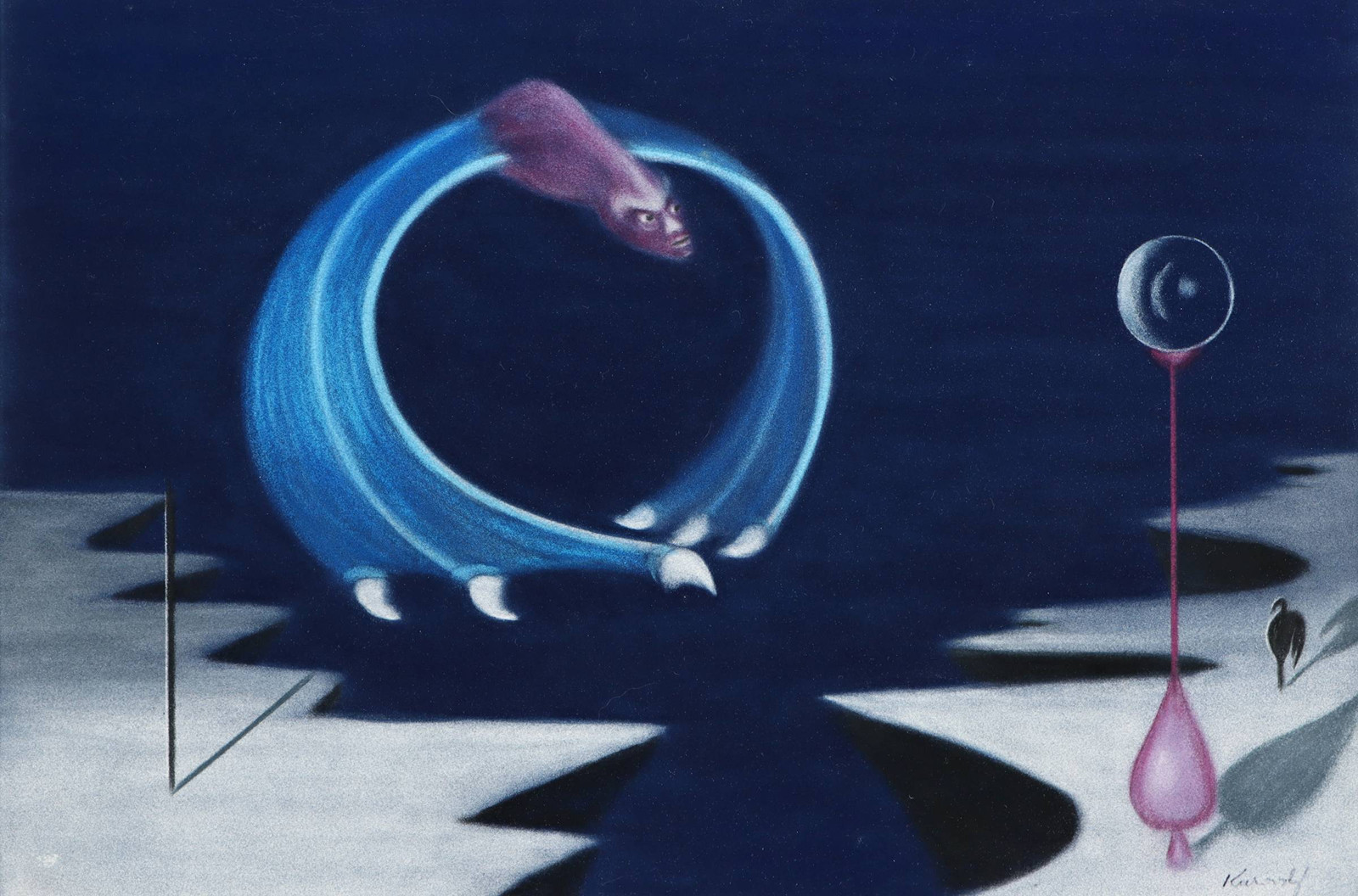 Miloš Kurovský (1924 - 2017) - Surrealistická krajina