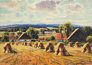 Karel Schauer (1905) - Krajina v záři letního slunce