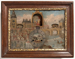 Obrazové hodiny - Praha 18/19. století -legenda o svatém Janu Nepomuckém