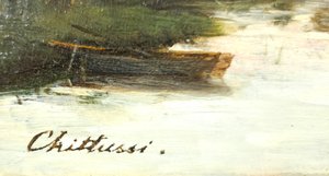 Antonín Chittussi (1847 - 1891) - Říční krajina po západu slunce