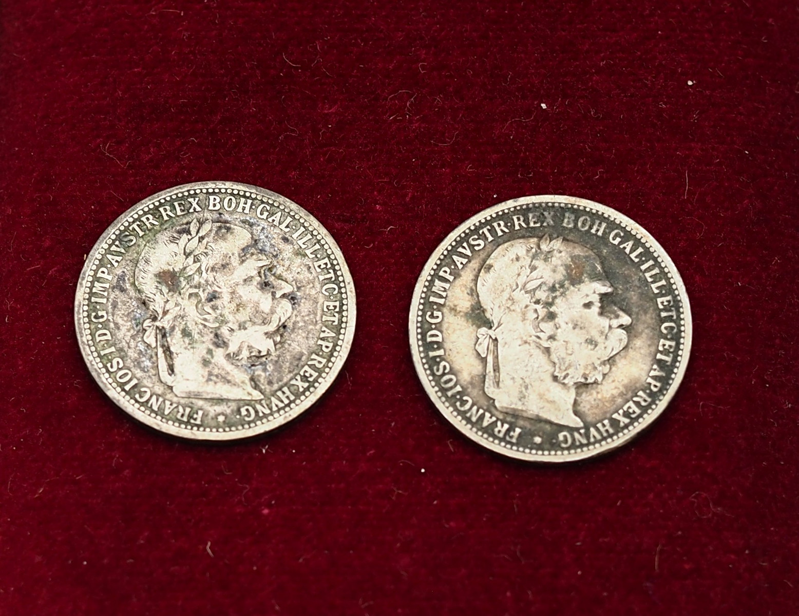 1 koruna Františka Josefa I. 1895 a 1893