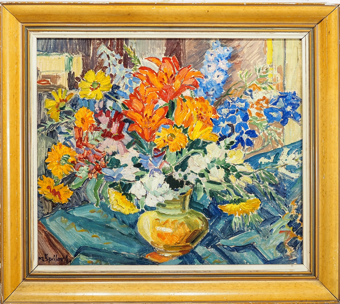 Milada Špálová Benešová (1884 - 1963) - Květinové zátiší