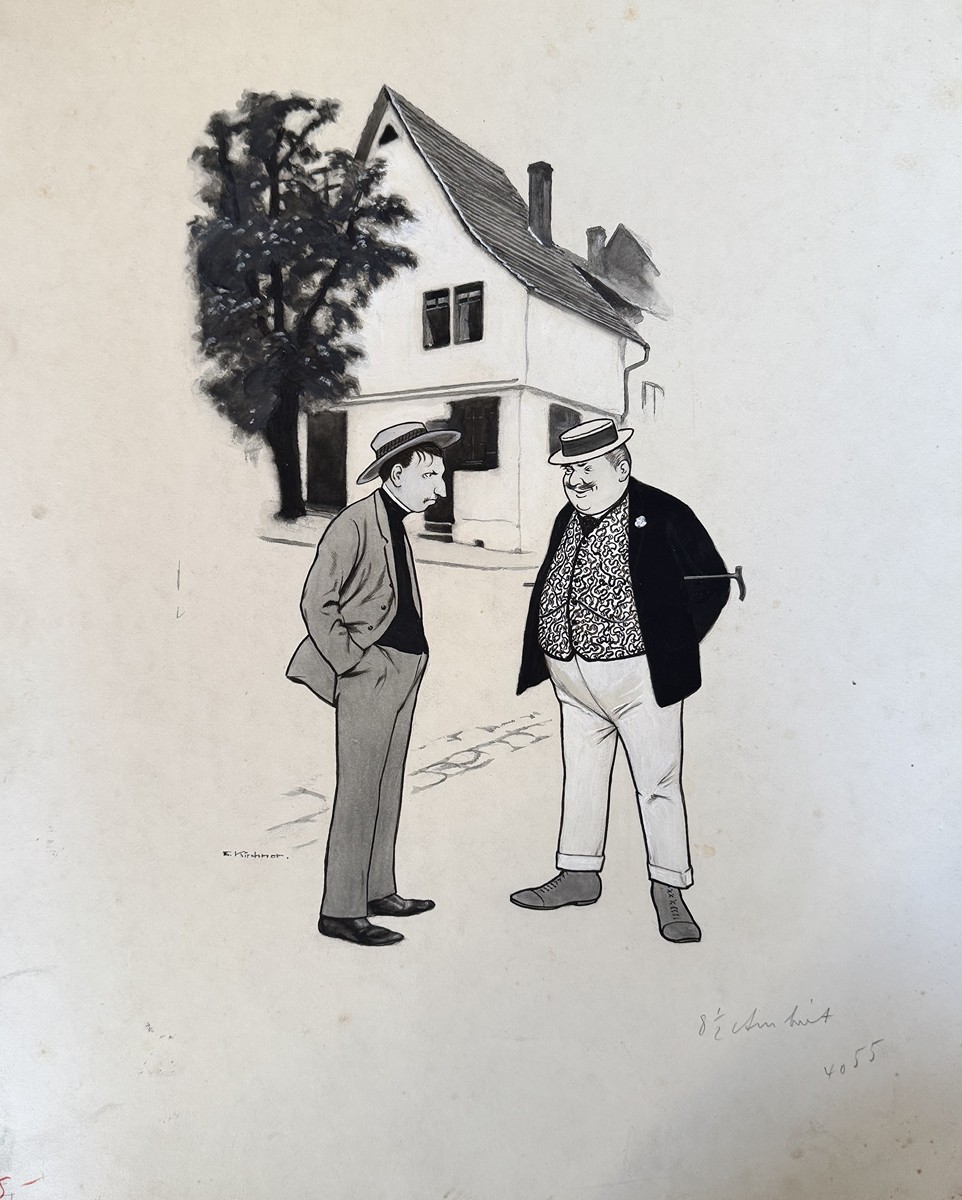 Eugen Kirchner, (1865–1938) - Fliegende Blätter - Znepokojivé srovnání