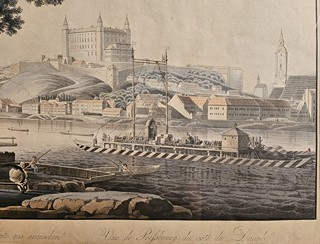 Tranquillo Mollo, 1767 - 1837 - Bratislava - Pressburg von der Donau-Seite aus anzusehen
