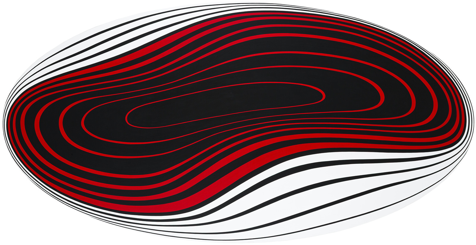 Wavy emptiness inside a white ellipse 721