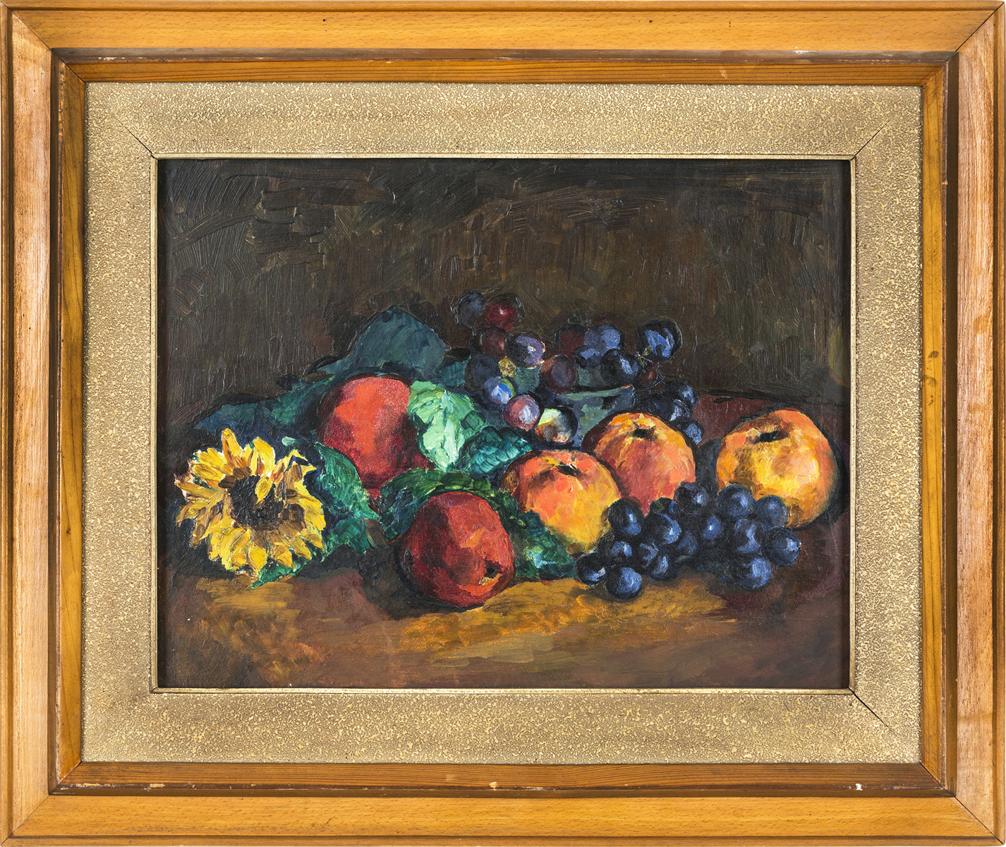 Autumn still life with apples
