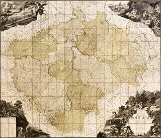 Müller's map of Bohemia from 1720