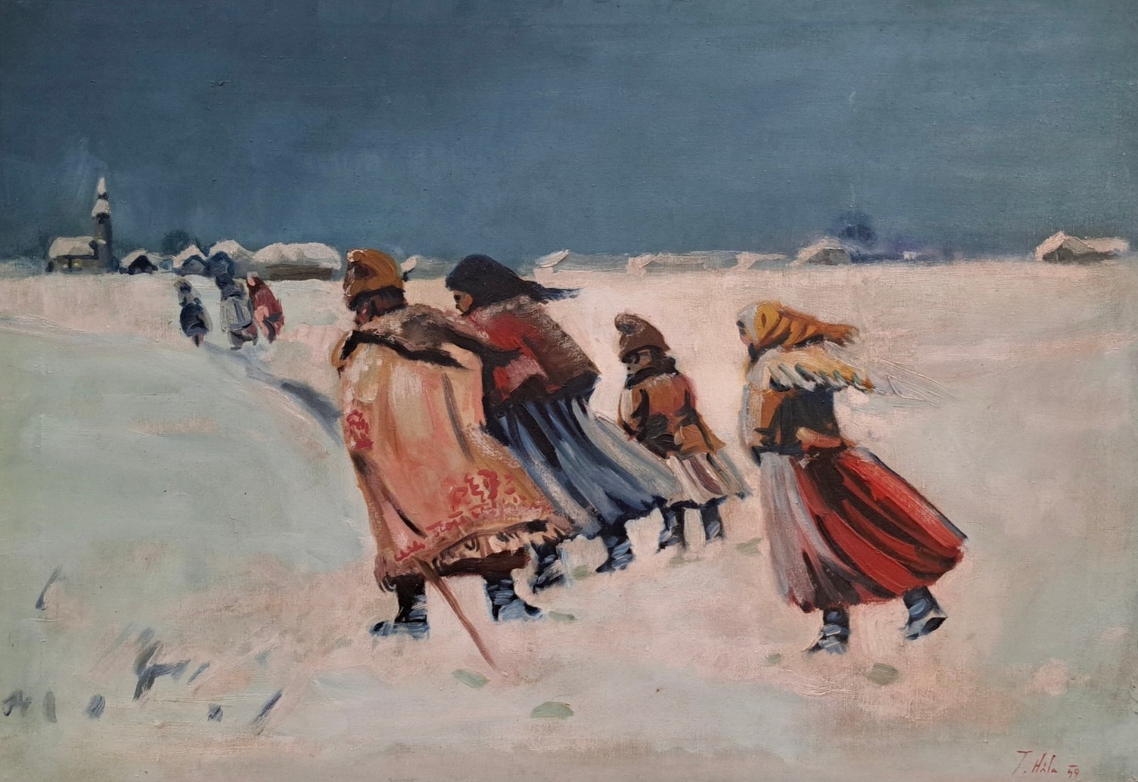Jan Hála (1890 - 1959) - Cestou ke kostelu