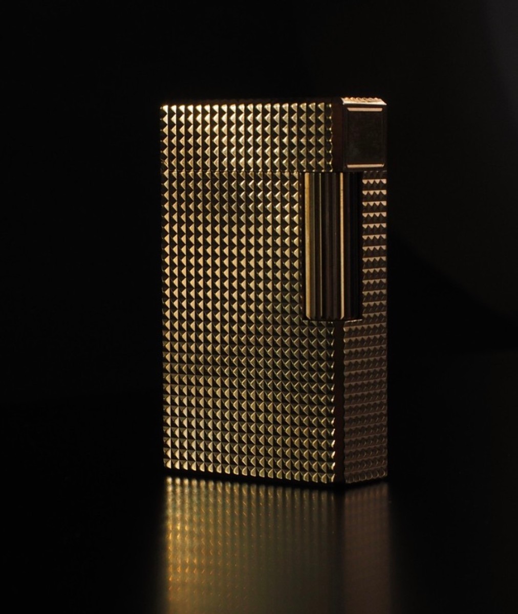 Luxusní zlatý zapalovač - funkční DUPONT