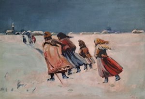 Jan Hála (1890 - 1959) - Cestou ke kostelu