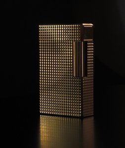 Luxusní zlatý zapalovač - funkční DUPONT