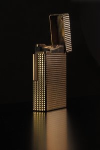 Luxusní zlatý zapalovač - funkční DUPONT