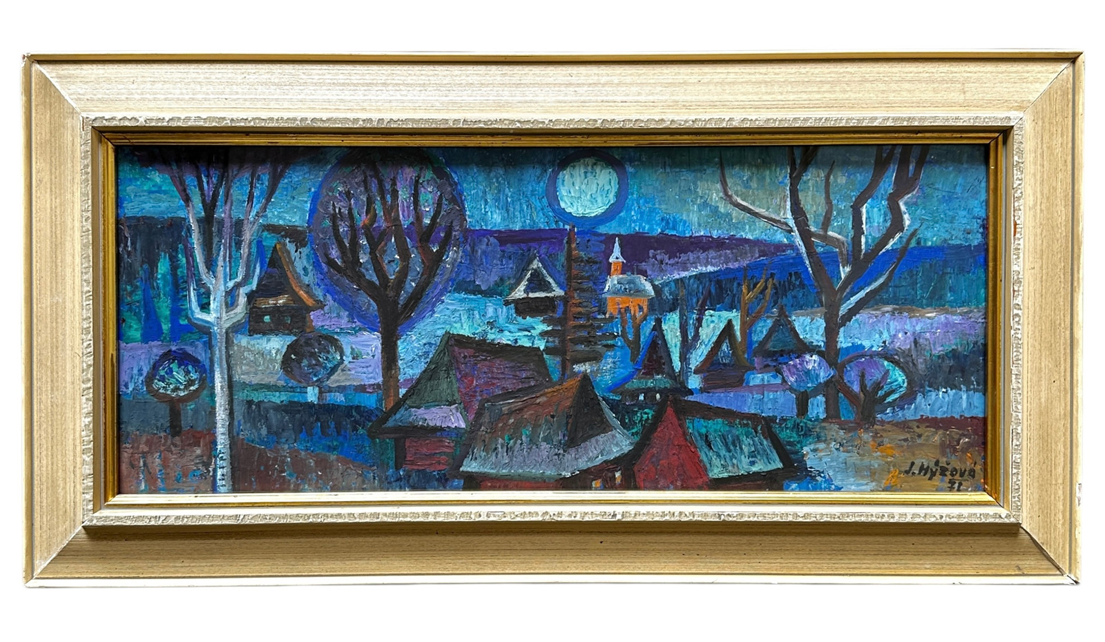 Jaroslava Hýžová (1915 - 1992) - Stmívání nad Beskydami