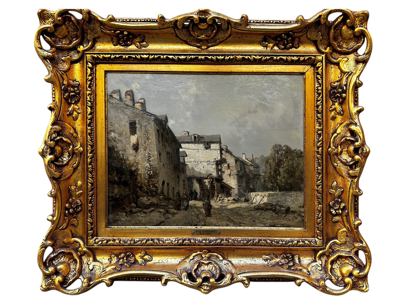 Eugène Cicéri (1813 - 1890) - Venkovská ulice
