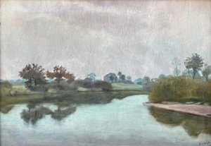 František Kaván (1866 - 1941) - Dům u řeky