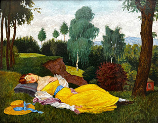 Fritz Raida (1888 - 1981) - Odpolední odpočinek (Schlafende)