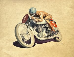 Theodor Pištěk (1932) - Jezdec na motocyklu