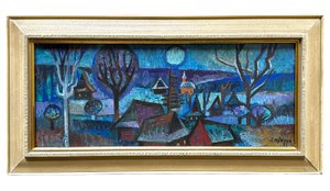 Jaroslava Hýžová (1915 - 1992) - Stmívání nad Beskydami