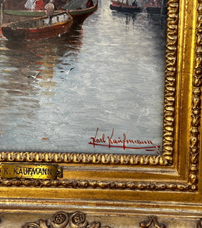 Karl Kaufmann (1843 - 1905) - Párové obrazy - Benátky
