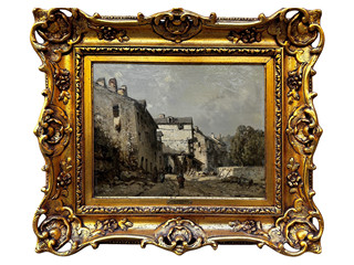 Eugène Cicéri (1813 - 1890) - Venkovská ulice