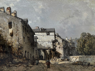 Eugène Cicéri (1813 - 1890) - Venkovská ulice