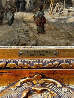 Eugène Cicéri (1813 - 1890) - Venkovská ulice