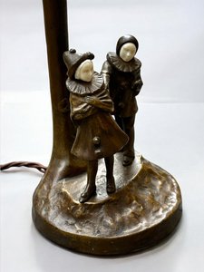 Peter Tereszczuk (1857 - 1963) - Figurální stolní bronzová lampa