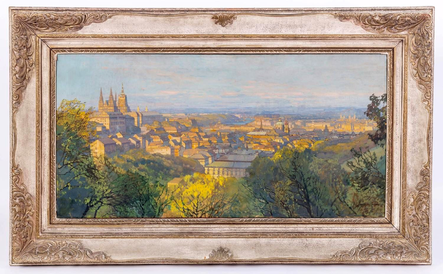 JAROSLAV ŠETELÍK ( 1881 - 1955) -  POHLED OD PETŘÍNA