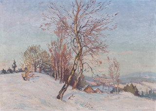 FRANTIŠEK CÍNA JELÍNEK (1882 - 1961) - ZÍMNÍ KRAJINA