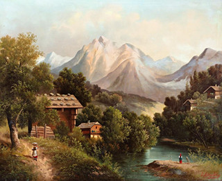 J. Albrecht - ROMANTICKÁ KRAJINA, 19. STOLETÍ