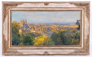 JAROSLAV ŠETELÍK ( 1881 - 1955) -  POHLED OD PETŘÍNA