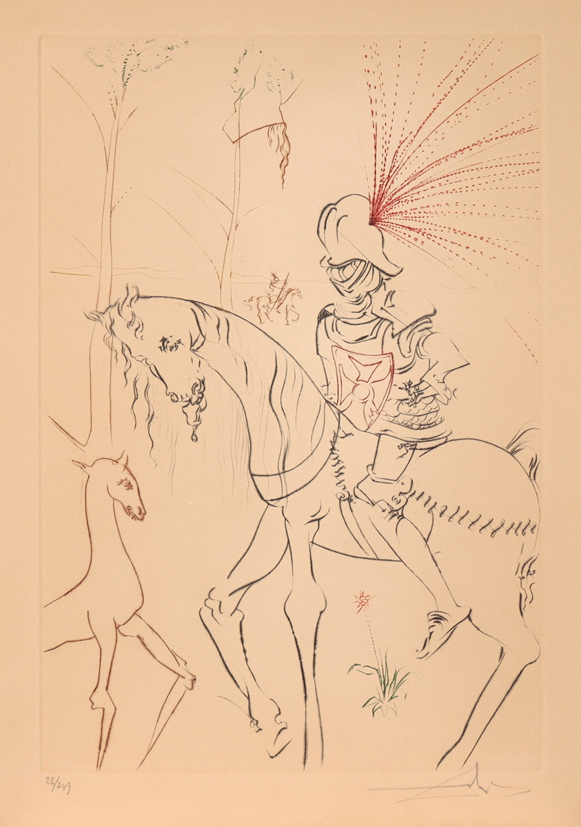Salvador Dalí (1904 - 1989) - La Quete du Graal