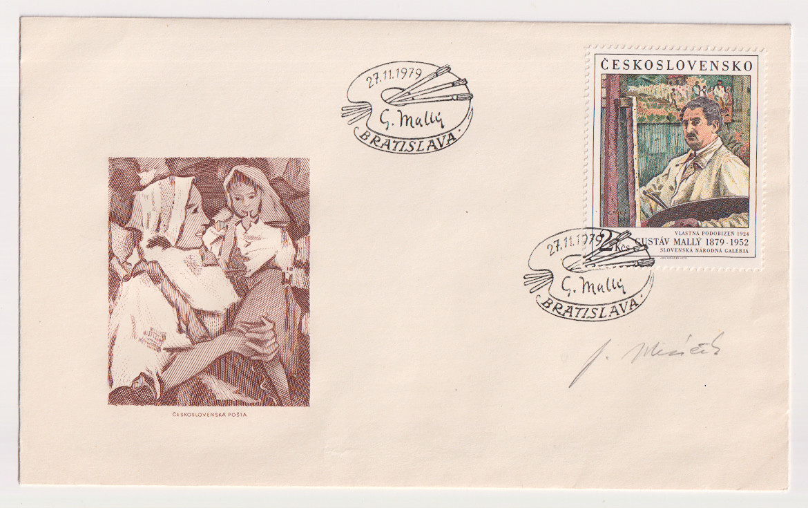 Gustáv Mallý (1879 - 1952) - Vlastná podobizeň