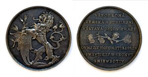František Josef I. - Medaile Zemská jubilejní výstava 1891