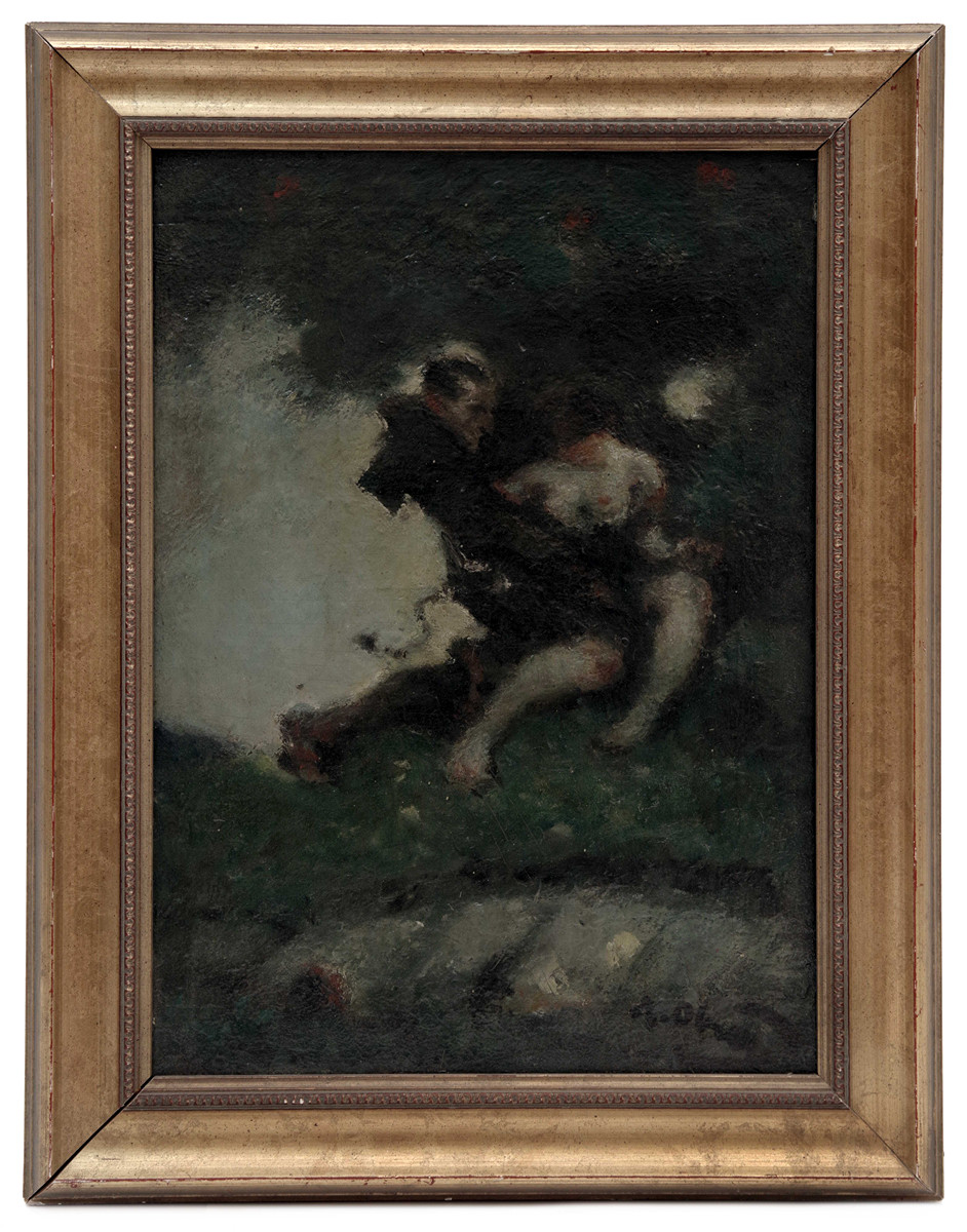 Faun and the nymph by Alexander Otrey