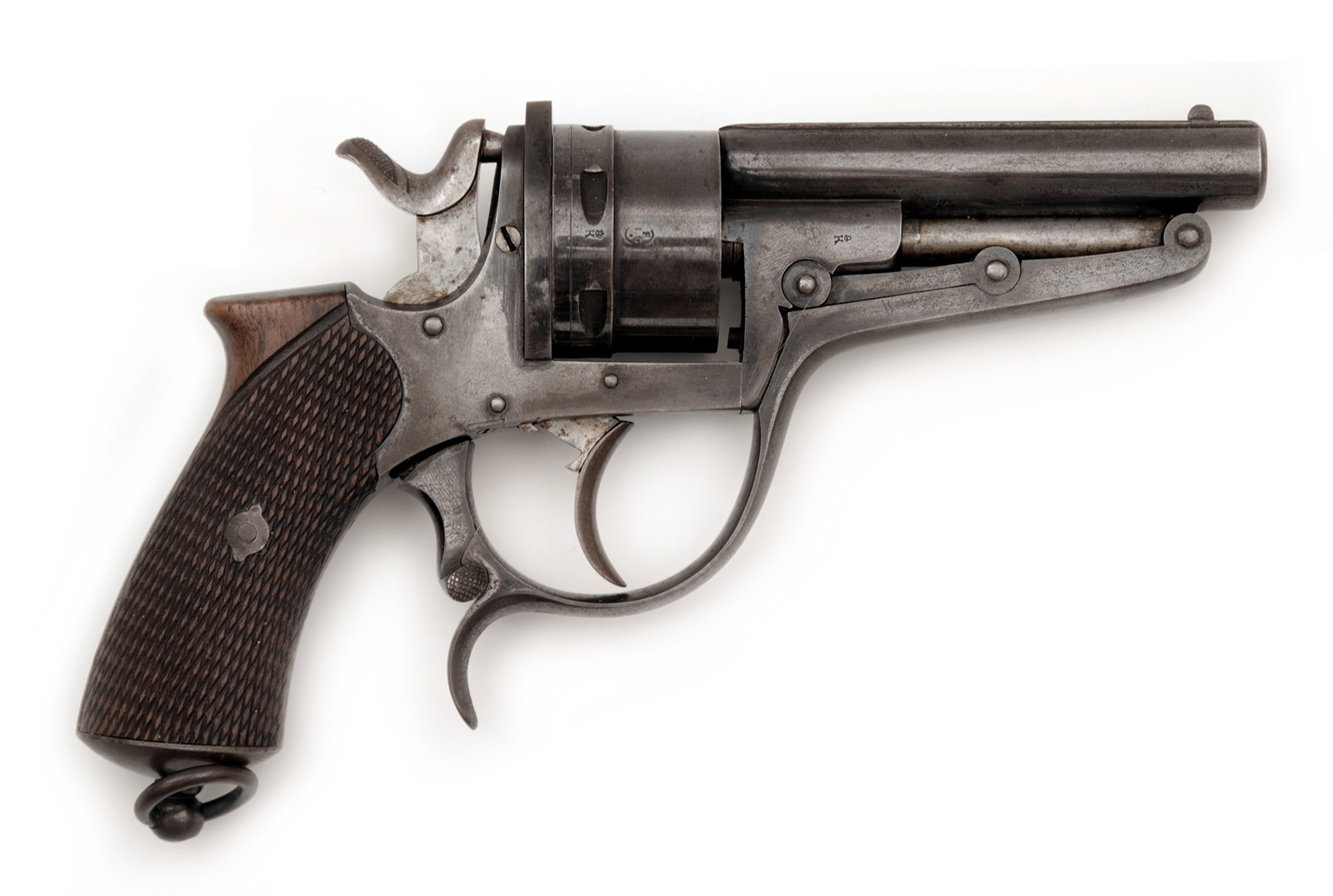 Revolver model 1868 s hromadným vytahovačem nábojů, Charles François Galand
