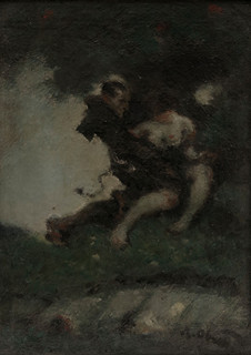 Faun and the nymph by Alexander Otrey