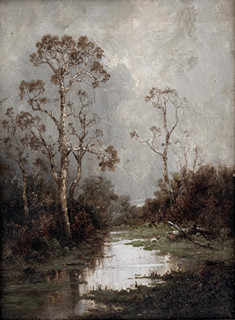 River landscape by Emil Jakob Schindler
