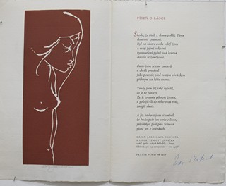 JANEČEK Ota (1919-1996) – Jaroslav Seifert - Píseň o lásce